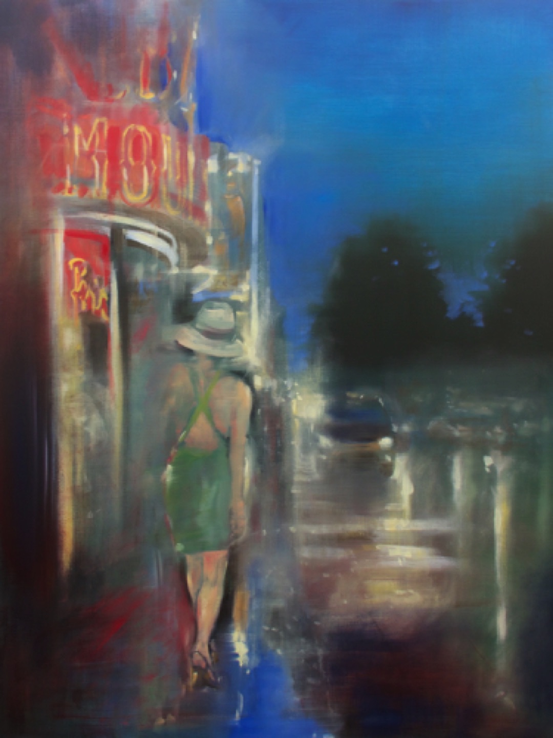Gregg Chadwick
Pigalle (Moulin Rouge)
48"x36"oil on linen 2015
John Reynolds Collection, Santa Monica, California